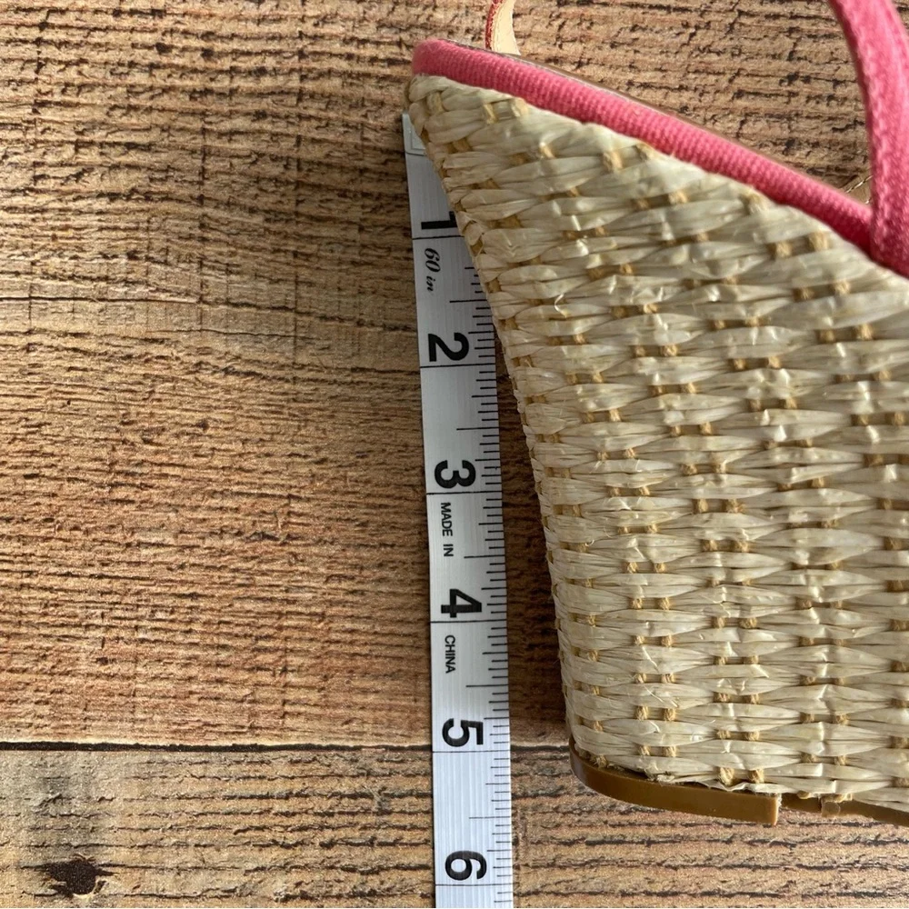 Lilly Pulitzer Just a Little Knotty Nautical Platfrom Espadrille Wedge Shoes 8 - Picture 7 of 8